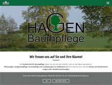 Tablet Screenshot of hagen-baumpflege.de